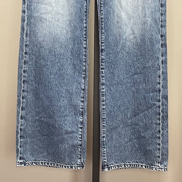 NEW Modern American Jeans Womens 26 blue denim Rayne straight leg pull on boho - Picture 3 of 10